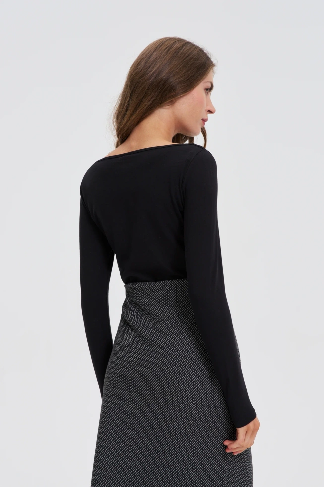 WOMEN'S LONGSLEEVE Z-TS-4803 BLACK