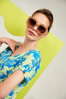 LADIES GLASSES L-OK-4012 BEIGE