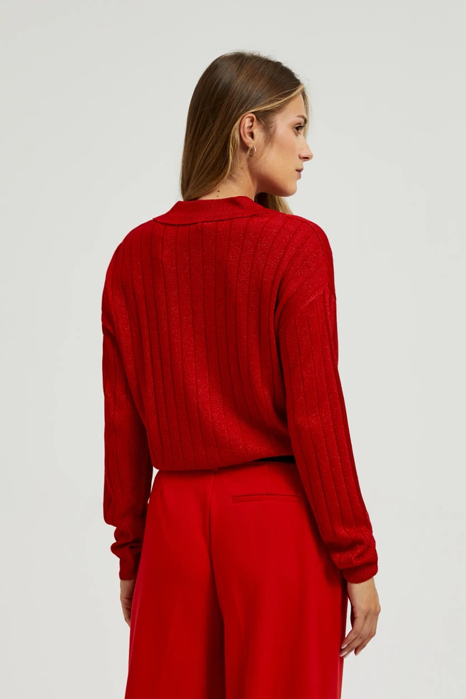 SWETER DAMSKI Z-SW-4558 RED-pakiet