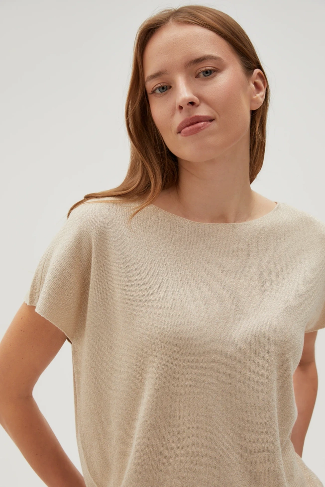 WOMEN'S SWEATER L-SW-4601 L.BEIGE