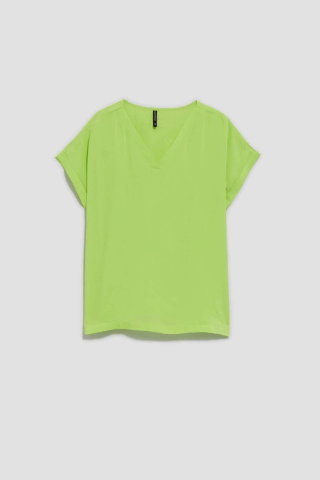 LADIES SHIRT L-KO-4047 L.GREEN