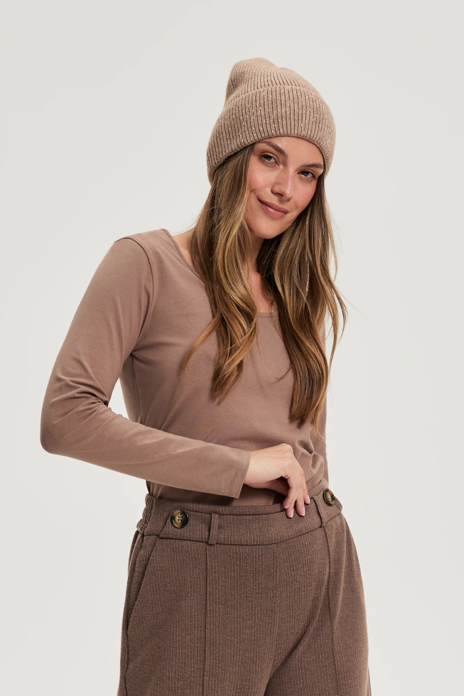 WOMEN'S HAT Z-CZ-4814 BEIGE-set