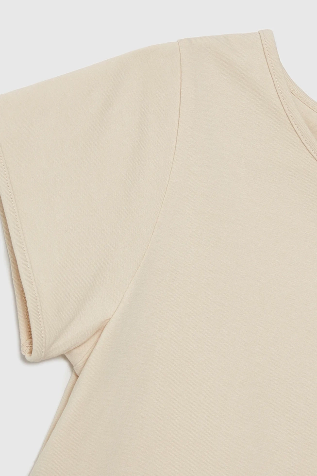 WOMEN'S TSHIRT L-TS-4622 L.BEIGE