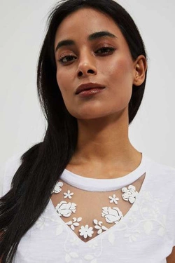 KOSZULKA DAMSKA L-TS-4072 WHITE