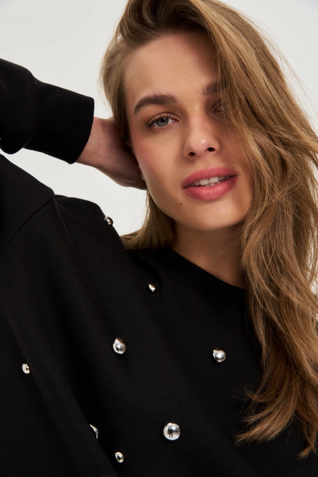 WOMEN'S SWEATSHIRT Z-BL-4824 BLACK