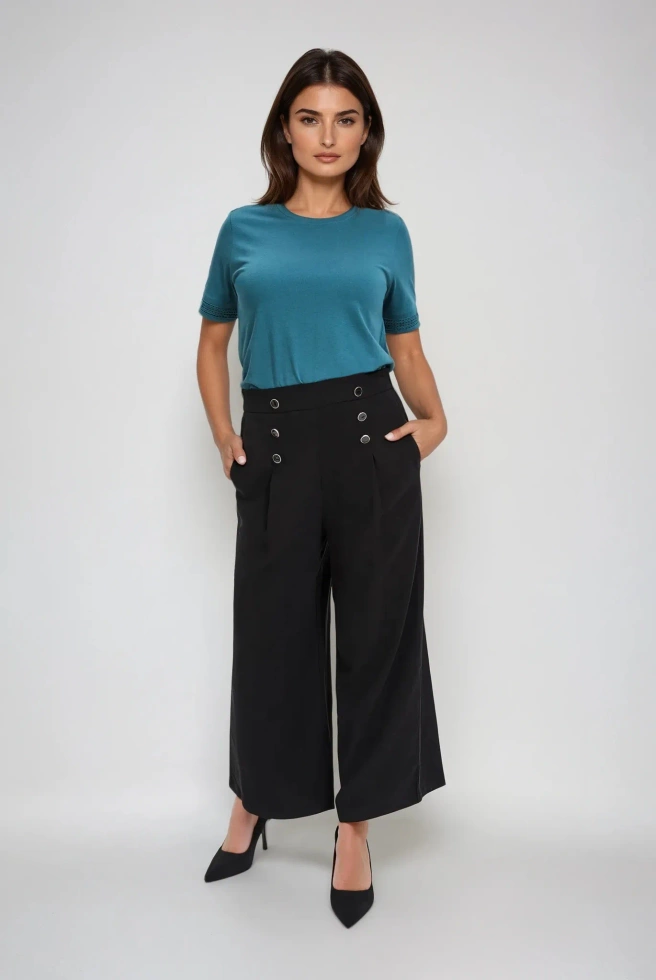 WOMEN'S TSHIRT L-TS-4671 D.GREEN