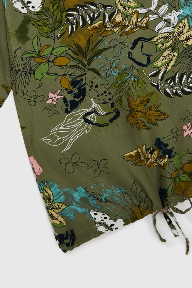 WOMEN'S SHIRT L-KO-4627 OLIVE