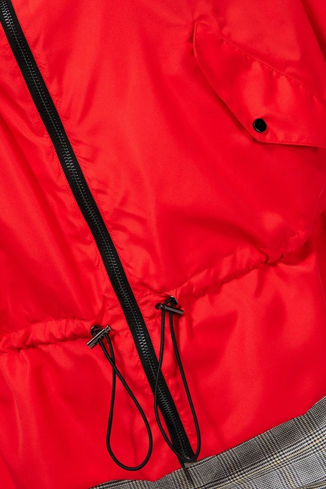 Hooded windbreaker jacket