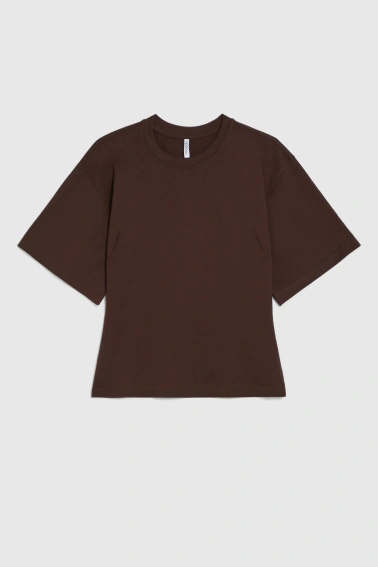 WOMEN'S TSHIRT L-TS-4990 D.BROWN-set