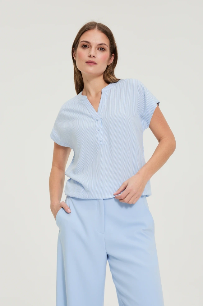 KOSZULA DAMSKA L-KO-4922 BLUE