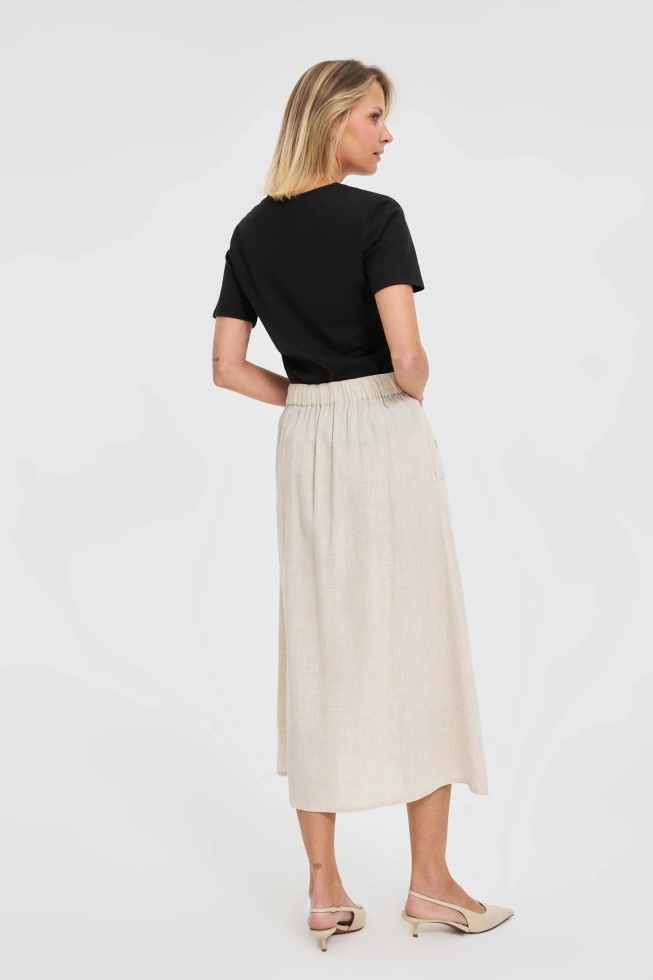 WOMEN'S SKIRT L-SC-4622 L.BEIGE