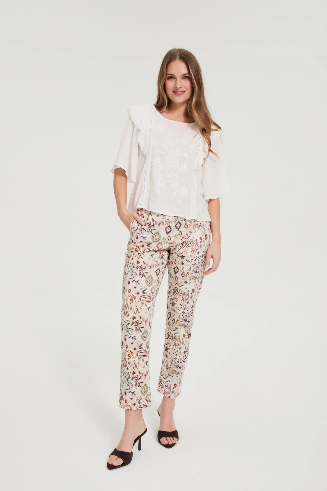 KOSZULA DAMSKA L-KO-4924 OFF WHITE