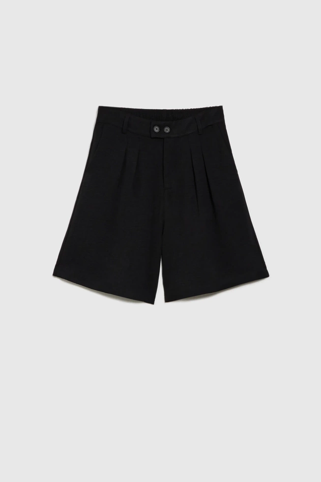 WOMEN'S SHORTS L-SH-4610 BLACK