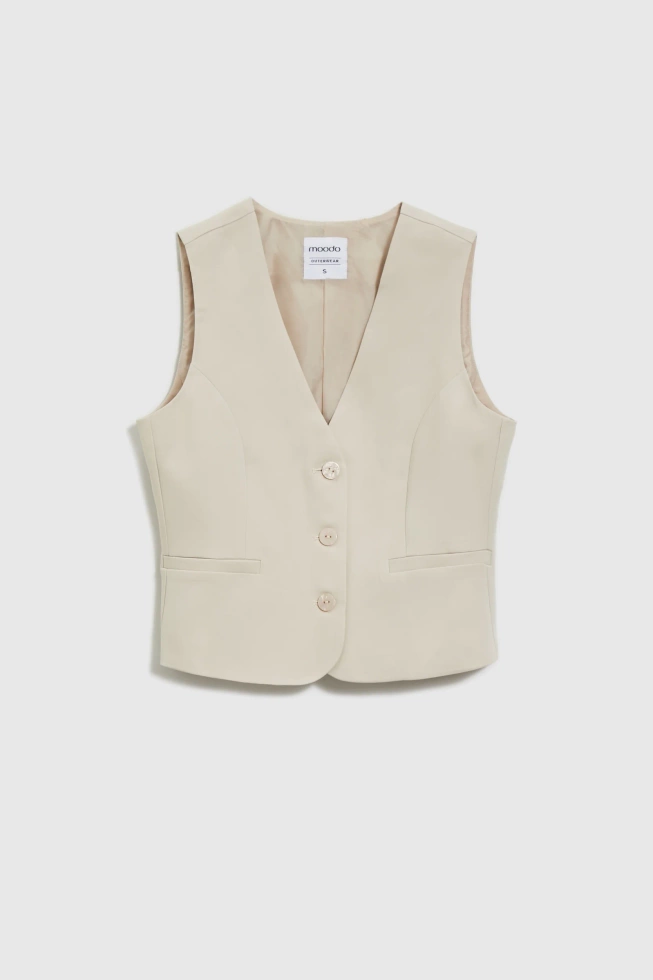 MARYNARKA DAMSKA L-KA-4615 L.BEIGE
