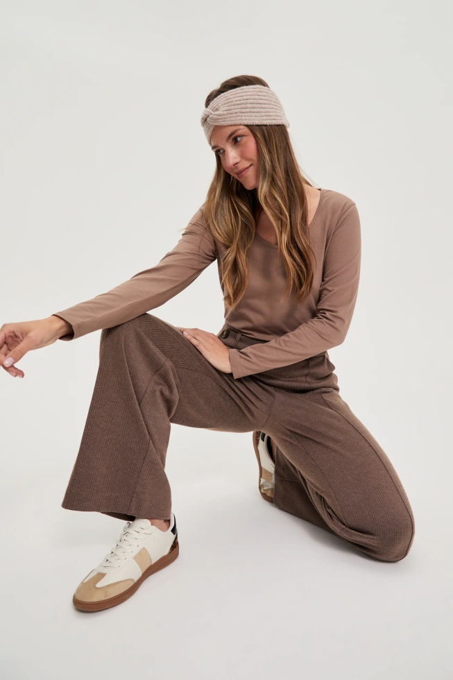 WOMEN'S LONGSLEEVE Z-TS-4813 COFFEE-set