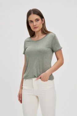 WOMEN'S TSHIRT L-TS-4672 OLIVE