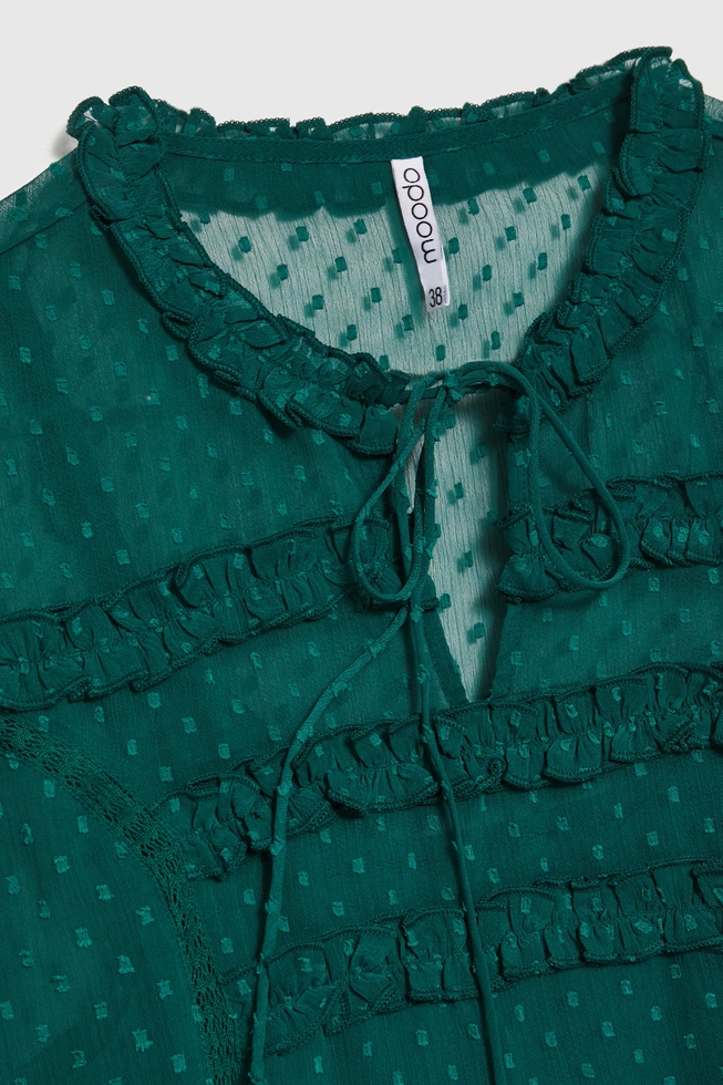 WOMEN'S SHIRT Z-KO-4546 D.GREEN-set