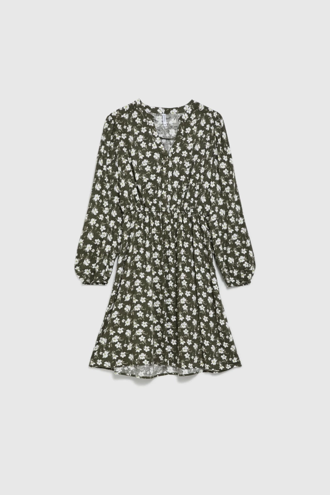 WOMEN'S DRESS Z-SU-4813 D.OLIVE