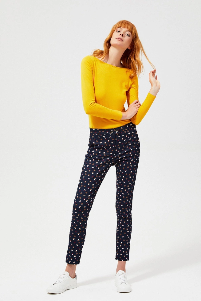 Printed trousers