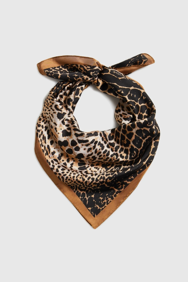 WOMEN'S SCARF L-SZ-4909 BROWN-set