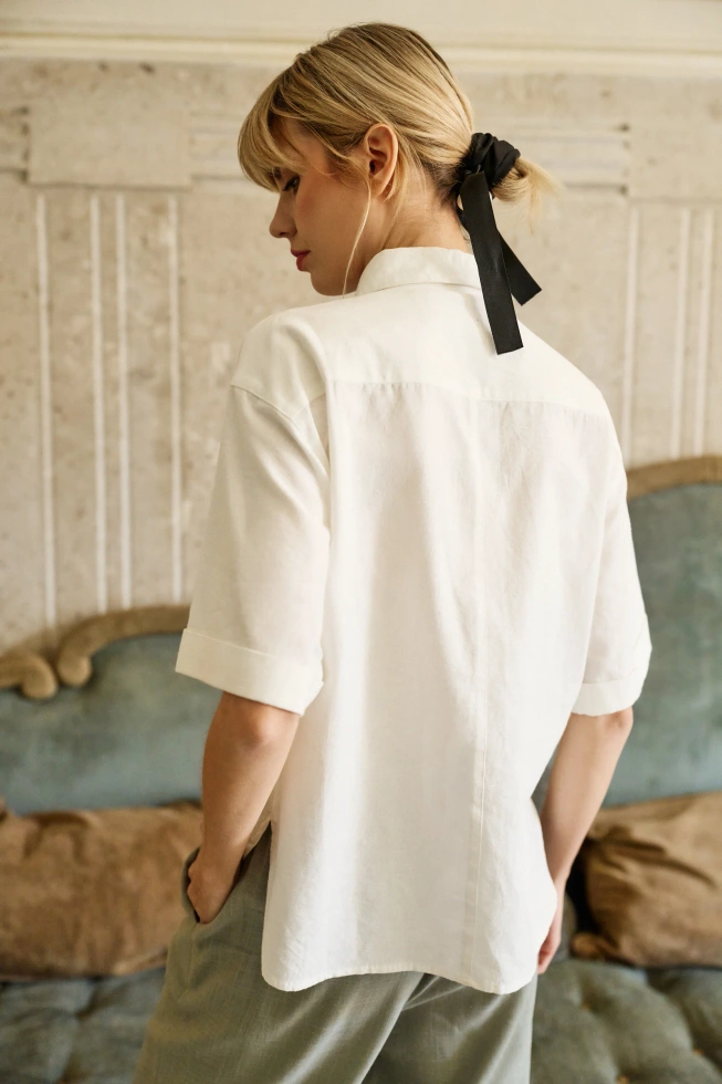 WOMEN'S SHIRT L-KO-4656 WHITE