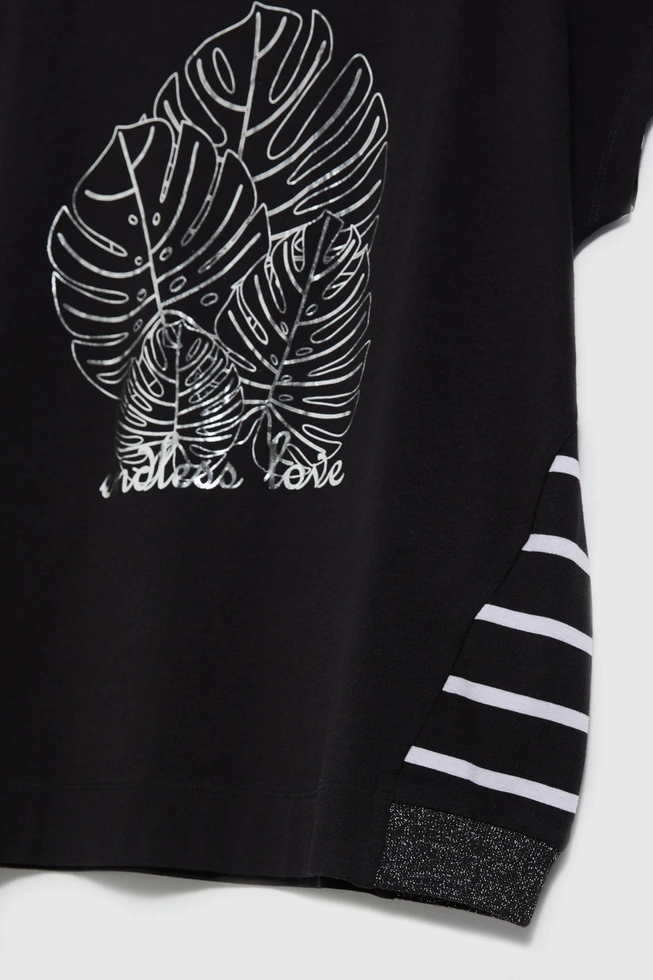 WOMEN'S TSHIRT L-TS-4639 BLACK