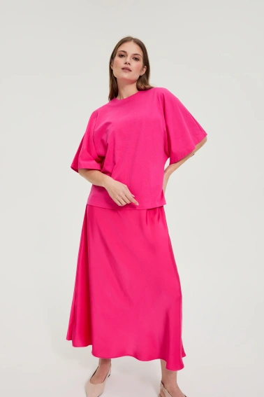WOMEN'S TSHIRT L-TS-4944 FUCHSIA
