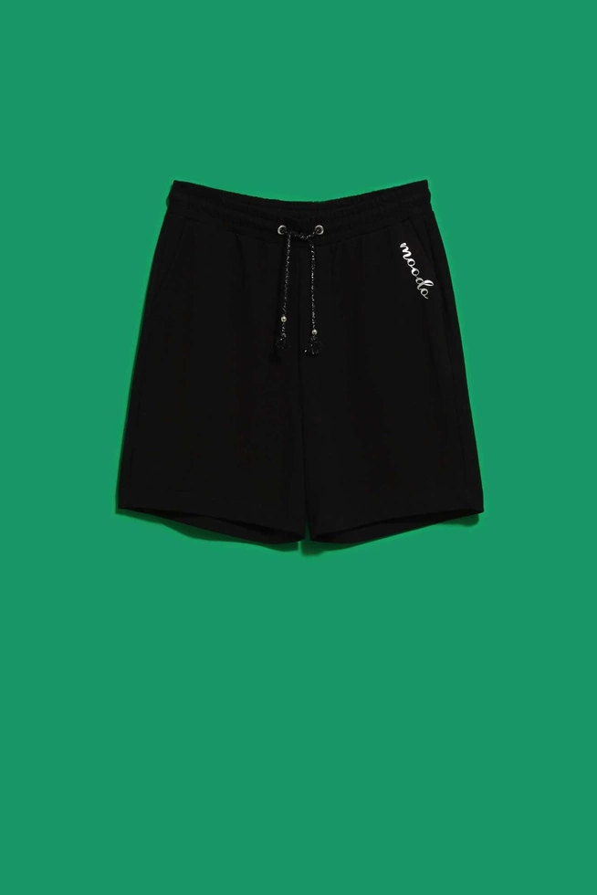 LADIES SHORTS L-SH-4009 BLACK