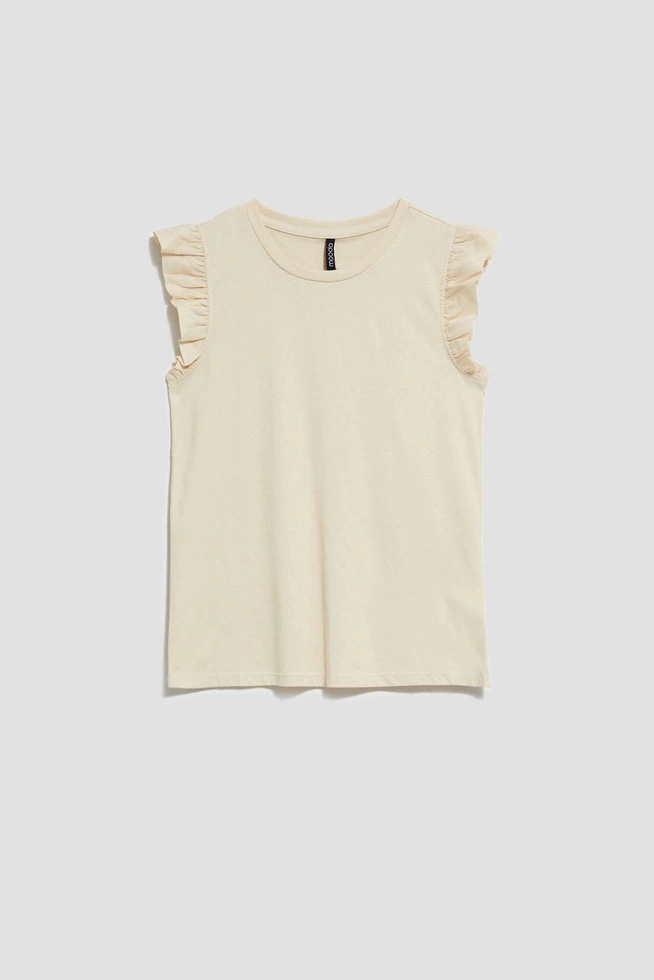 LADIES TSHIRT L-TS-4028 L.BEIGE