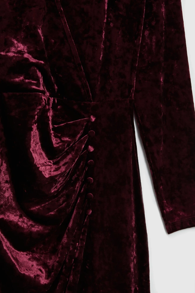 WOMEN'S DRESS Z-SU-4826 BURGUNDY-set