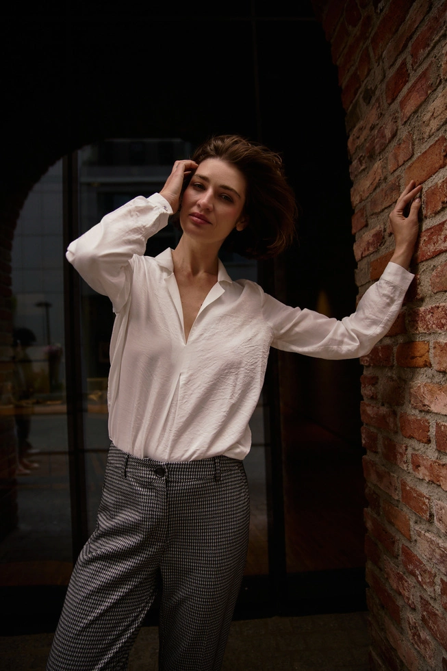 WOMEN'S SHIRT Z-KO-4824 WHITE-set