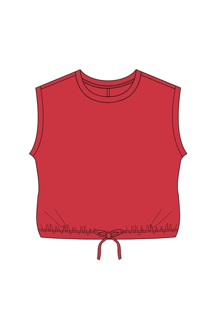 KOSZULKA DAMSKA L-TS-5020 RED