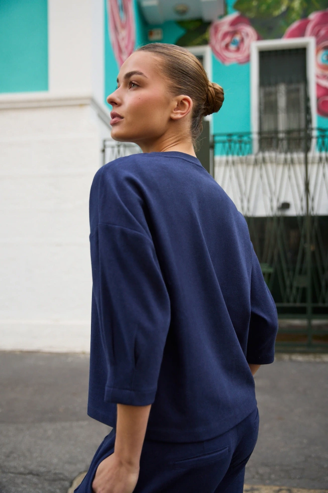 BLUZA DAMSKA L-BL-4900 NAVY