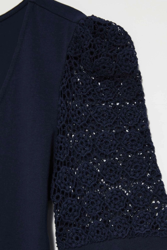 LADIES TSHIRT L-TS-4075 NAVY