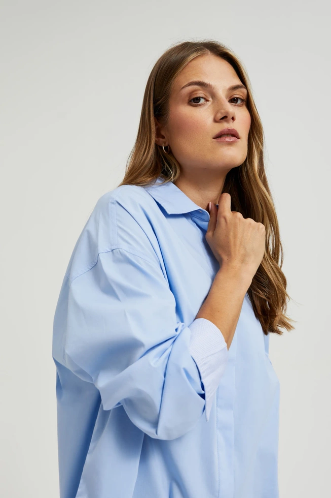 WOMEN'S SHIRT L-KO-4602 BLUE