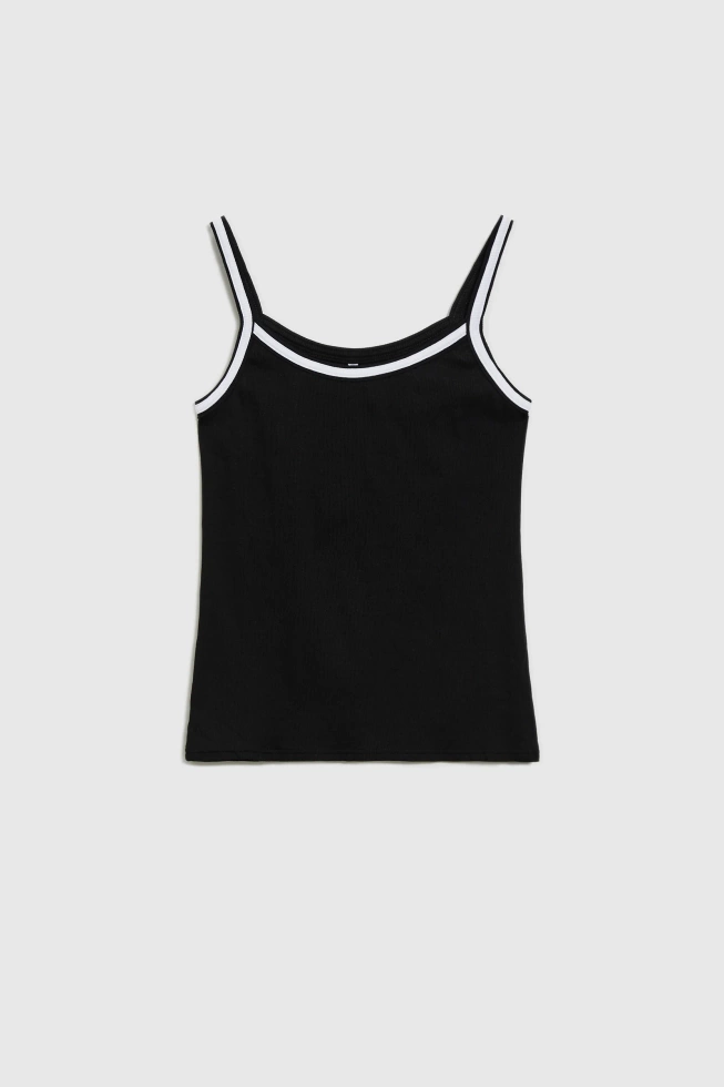 WOMEN'S TOP L-TS-4726 BLACK