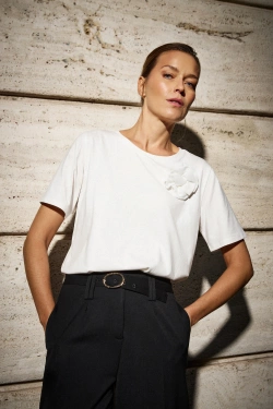 WOMEN'S TSHIRT Z-TS-4833 OFF WHITE