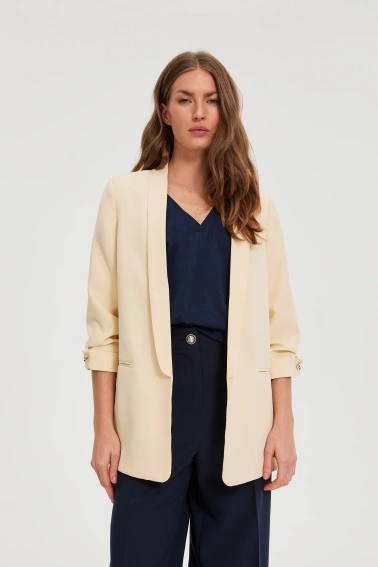 MARYNARKA DAMSKA L-MR-4923 L.YELLOW