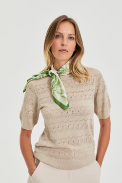 WOMEN'S SCARF L-SZ-4919 GREEN