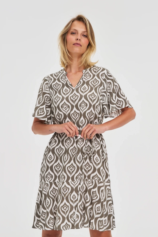 WOMEN'S DRESS L-SU-4648 OLIVE