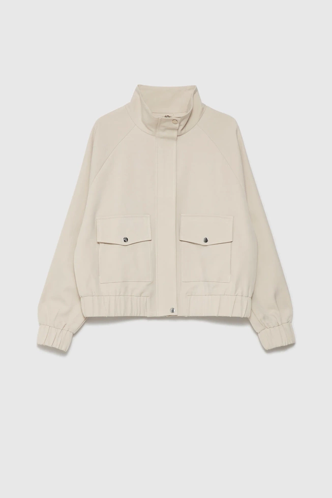 WOMEN'S JACKETS L-KU-4613 L.BEIGE