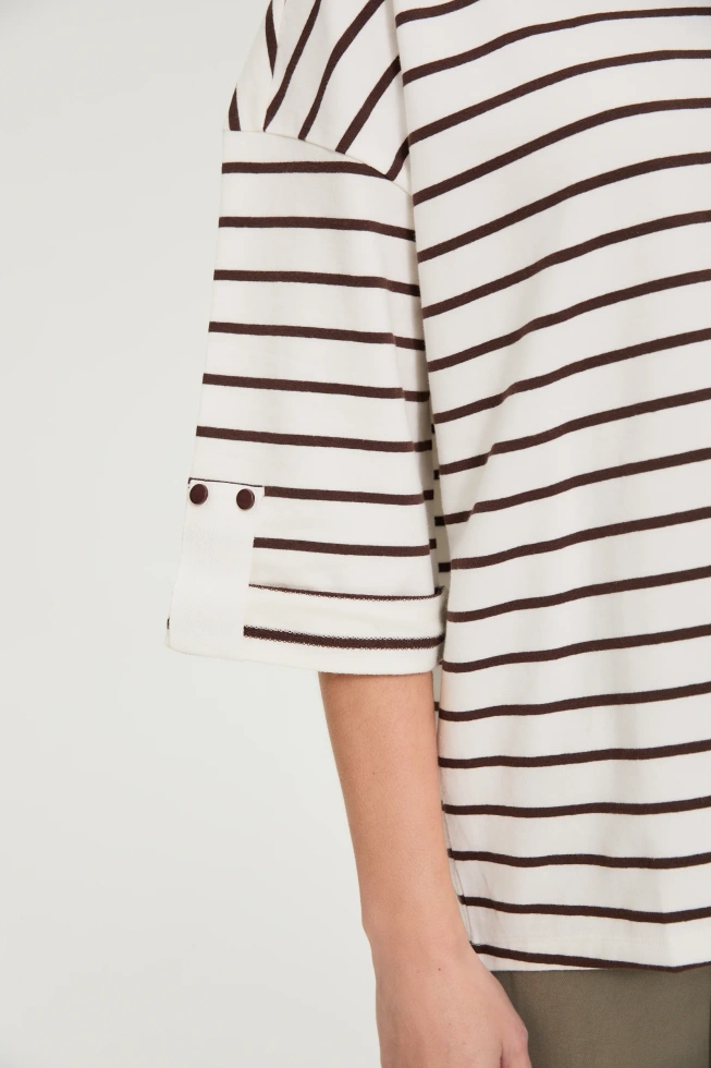 WOMEN'S SWEATSHIRT L-BL-4913 OFF WHITE