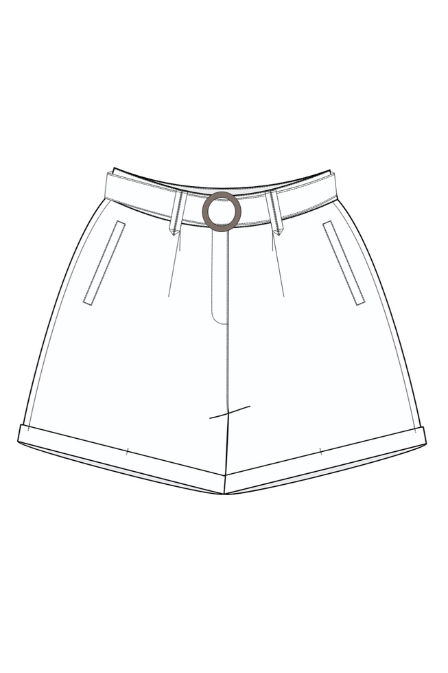 SZORTY DAMSKIE L-SH-4904 WHITE-pakiet