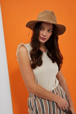 LADIES HAT L-CZ-4002 BEIGE