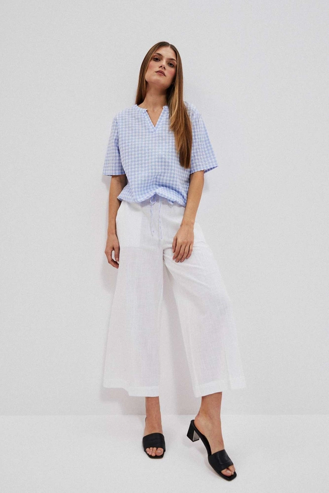 LADIES PANTS L-SP-4018 WHITE