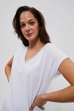 LADIES TSHIRT L-TS-4032 WHITE