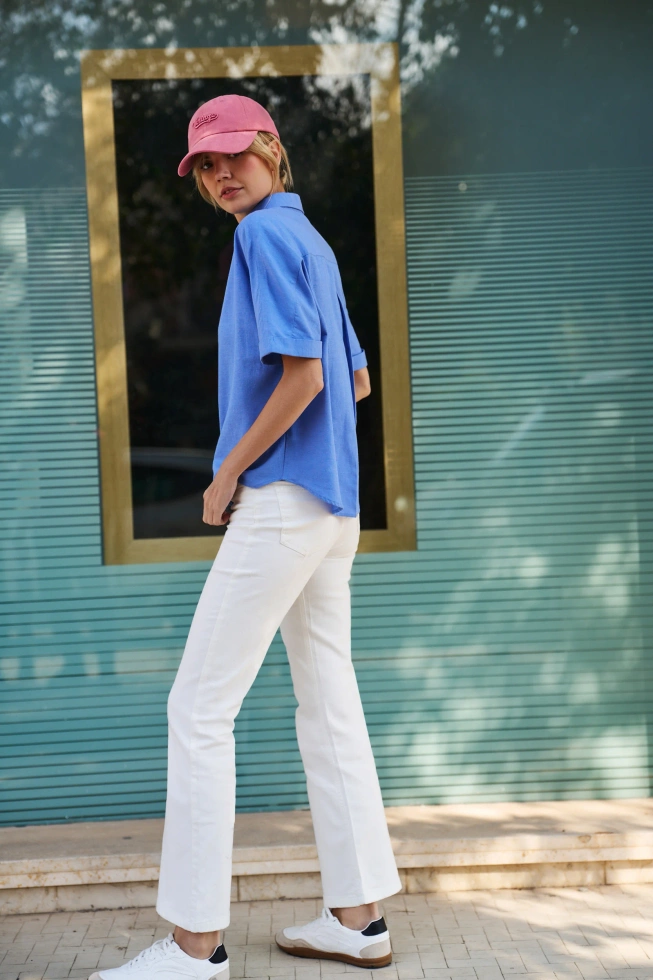 WOMEN'S SHIRT L-KO-4643 L.BLUE MEL-set