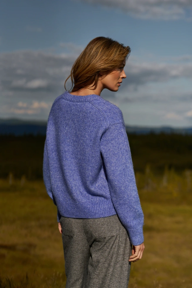 WOMEN'S SWEATER Z-SW-4878 BLUE MEL