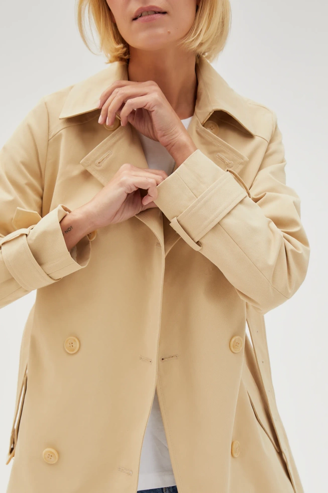 WOMEN'S JACKETS L-KU-4603 BEIGE