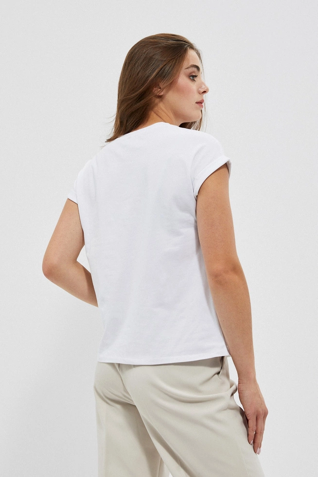 LADIES TSHIRT L-TS-4004 WHITE